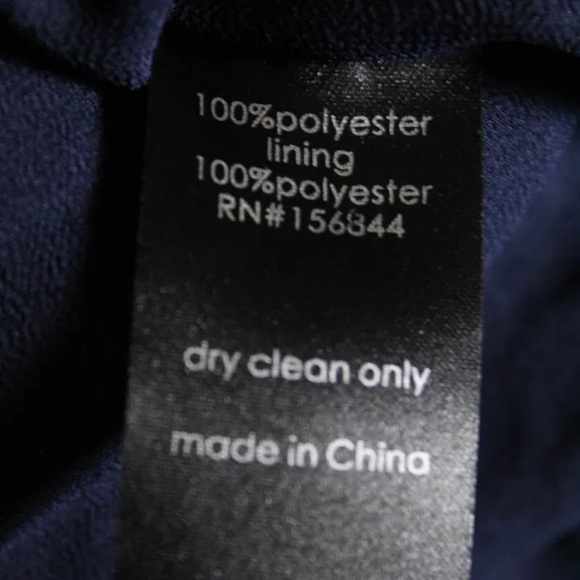 NWT LE SUPERBE Starry Night Navy Blue Metallic Chiffon Tie Back Maxi Gown Size 6 - Picture 14 of 14